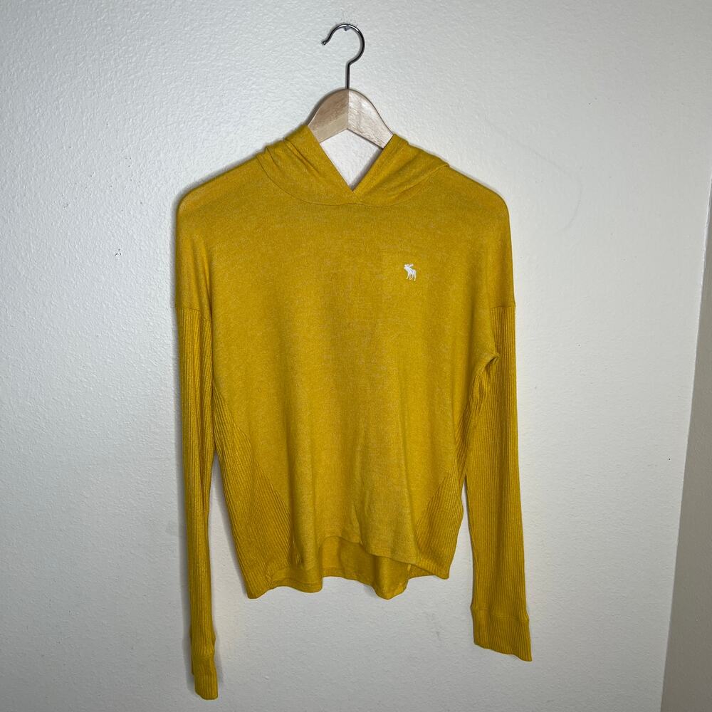 abercrombie kids gold sweater long sleeve hoodie 15/16